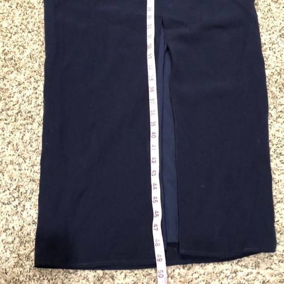 Yaura Revolve Off Shoulder Formal Dress Size Navy Blue Ruffle Sleeve - Picture 8 of 9